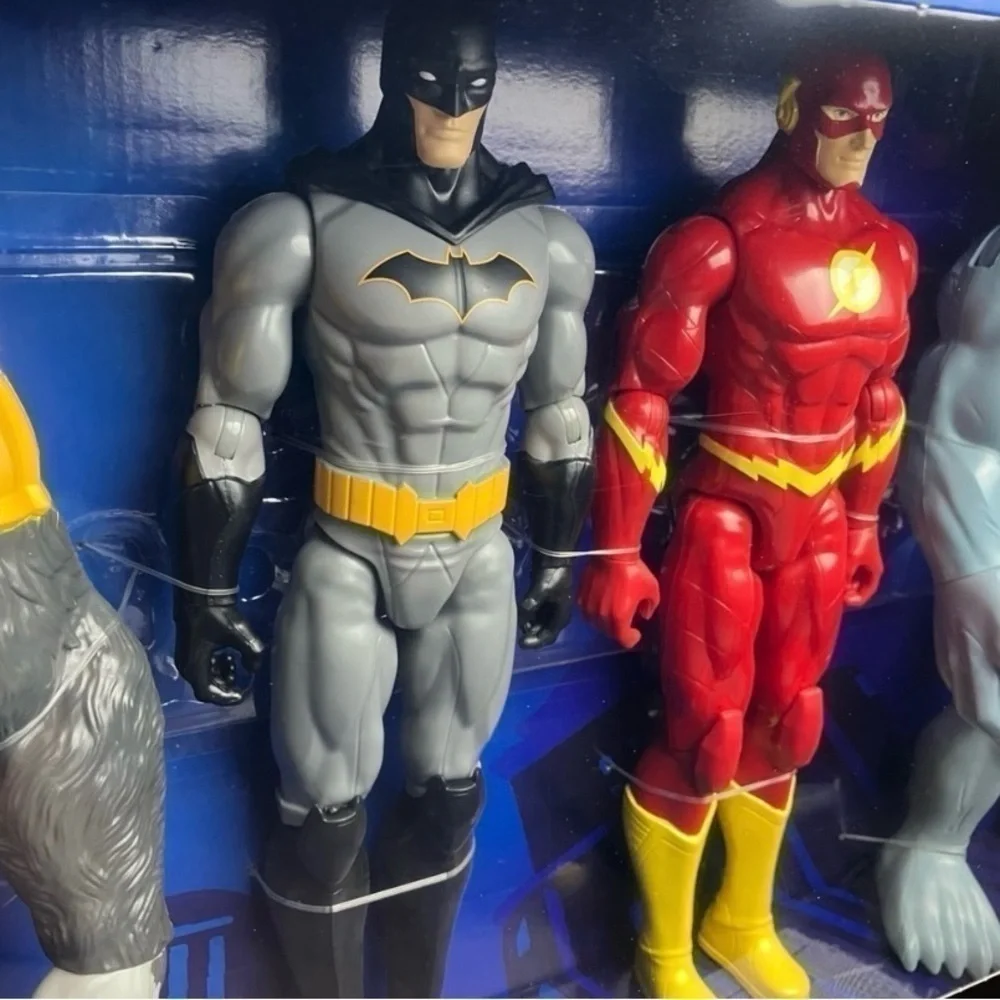DC Batman & Flash vs Gorilla Grodd & King Shark -4Pack, 12''Action Figures 2021
